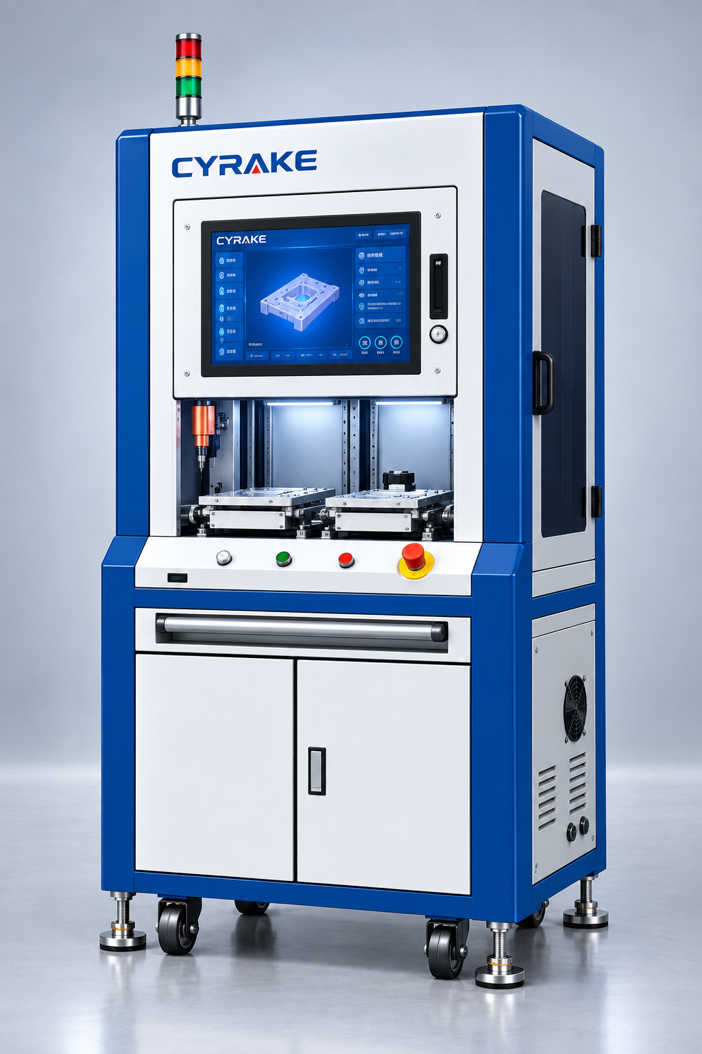 Liquid cooled plate flatness testing machine