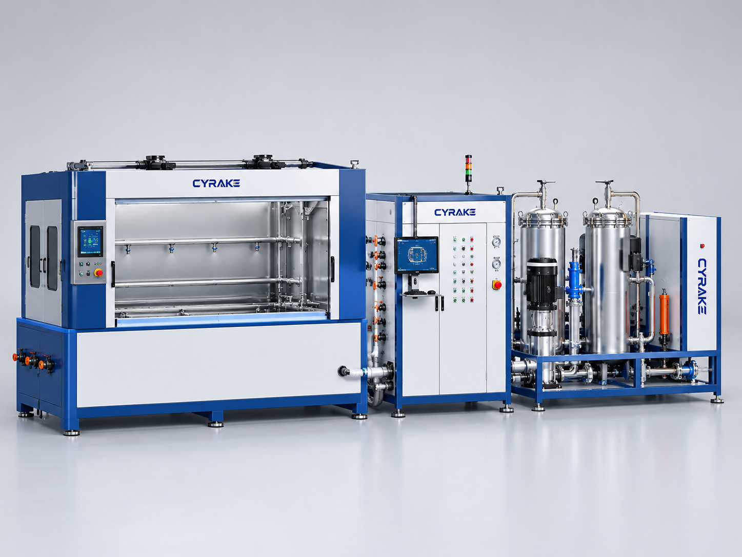 Manifold water separator super channel cleaning machine